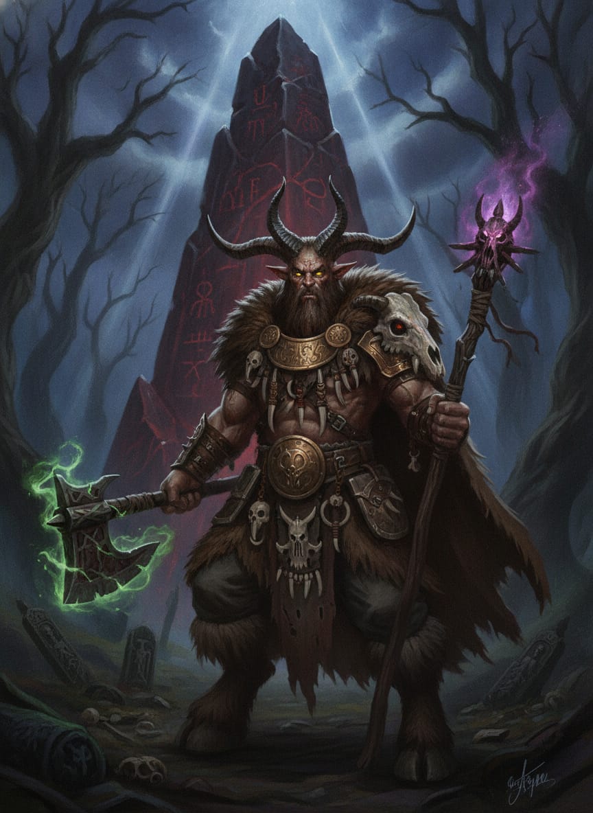 Great Bray-Shaman Ashruk, character portrait