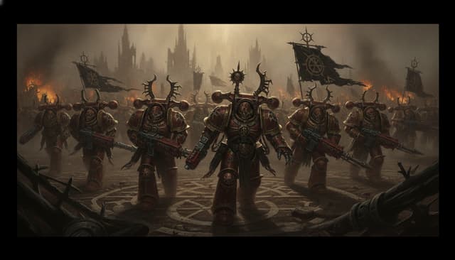 Chaos Space Marines — Warhammer faction art