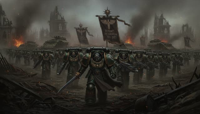 Dark Angels — Warhammer faction art