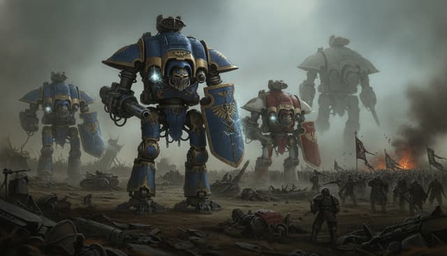 Imperial Knights — Warhammer faction art