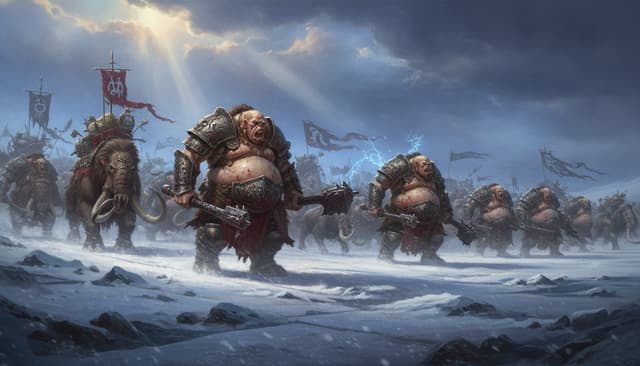 Ogor Mawtribes — Warhammer faction art