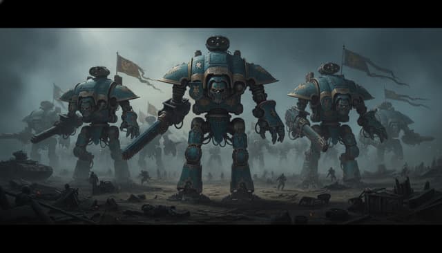 Questoris Knights — Warhammer faction art