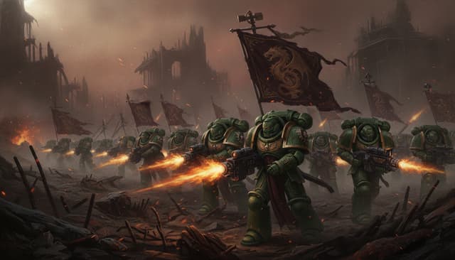 Salamanders — Warhammer faction art