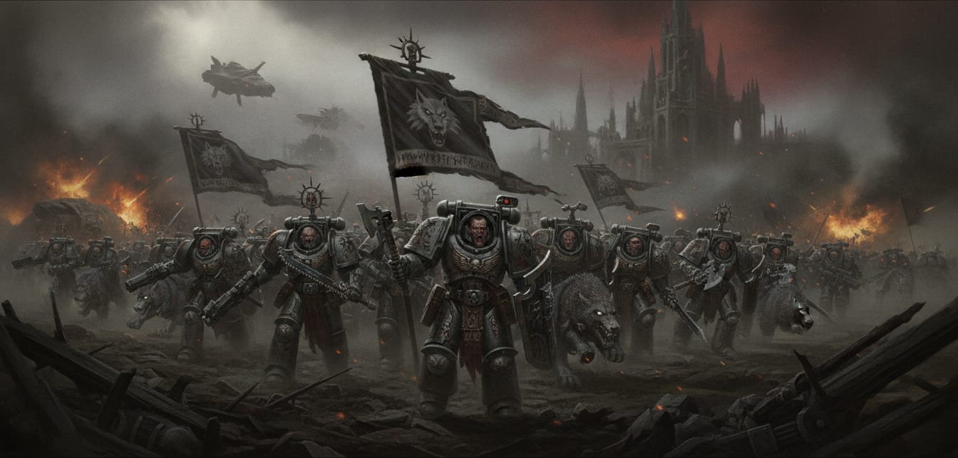 Space Wolves faction art