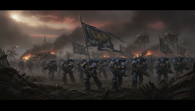 Ultramarines — Warhammer faction art