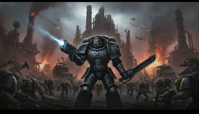 Warhammer 40,000: Space Marine cover art
