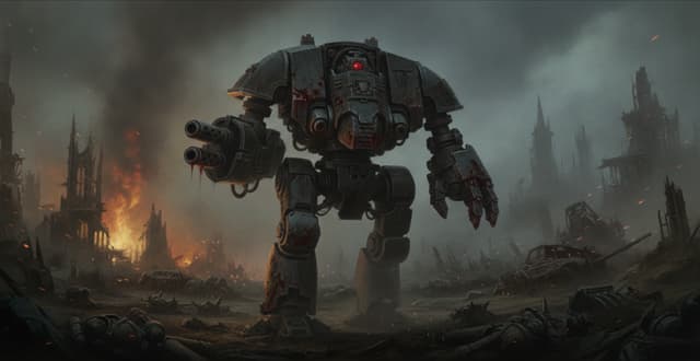 Illustration of The Contemptor Dreadnought