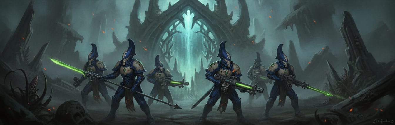 Craftworld Alaitoc formation art