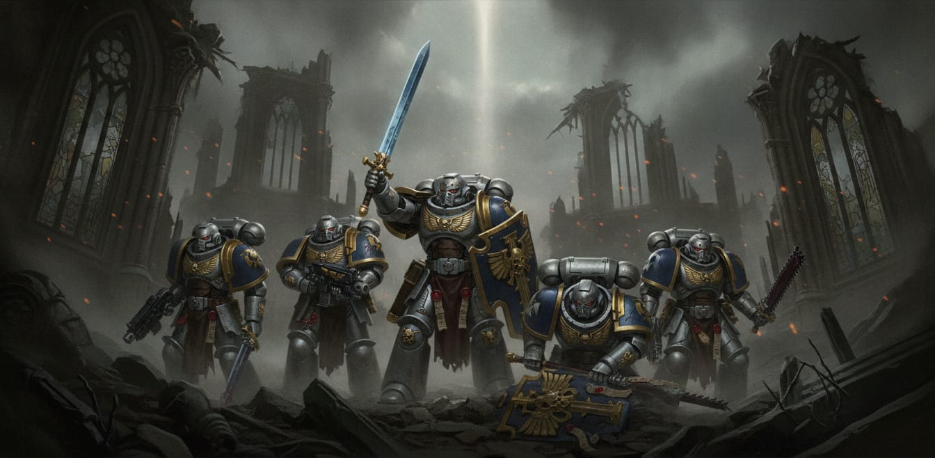 Black Templars formation art
