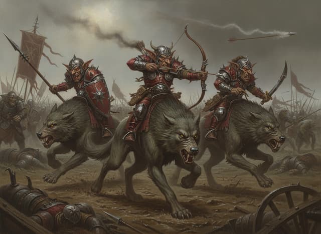 Hobgoblin Wolf Riders — Warhammer wallpaper