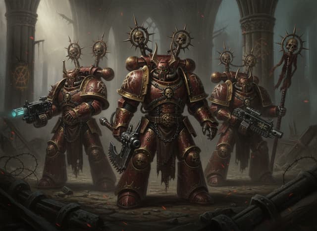 Chaos Space Marines — unit artwork