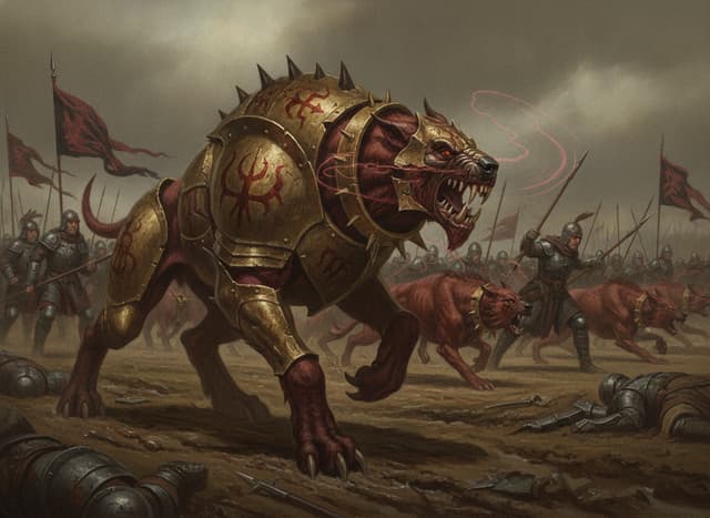 Flesh Hounds of Khorne — unit artwork