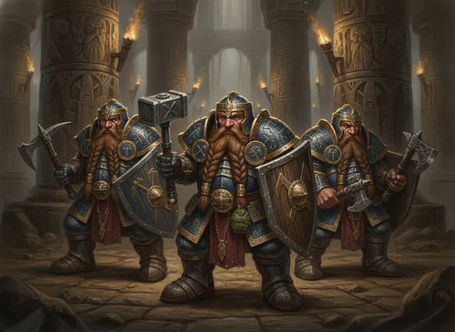 Dwarf Warriors — unit artwork