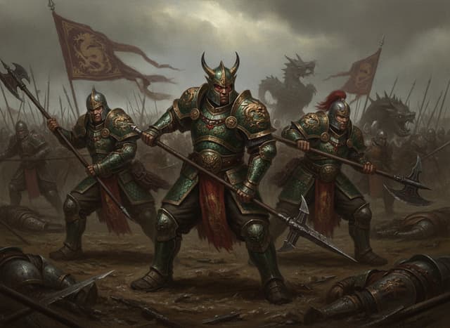 Celestial Dragon Guard — unit artwork