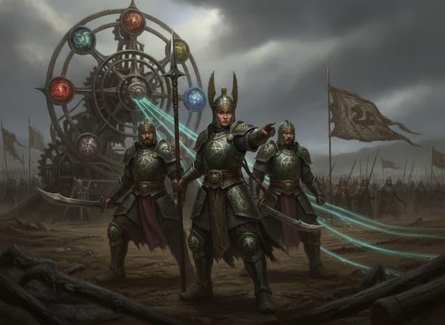 Wu-Xing War Compass — unit artwork