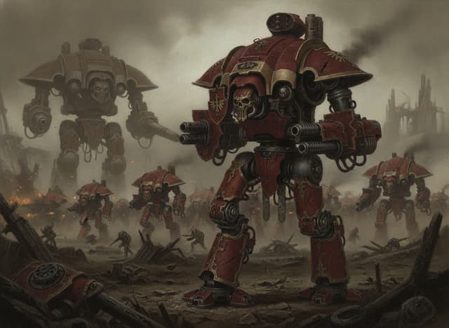 Questoris Knight Banner — Warhammer wallpaper
