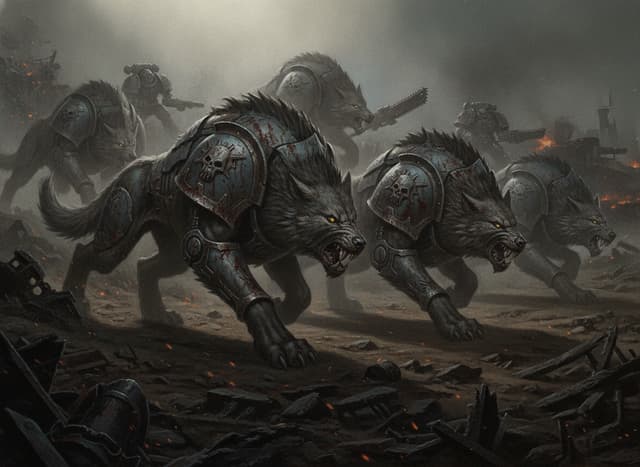 Fenrisian Wolf Pack — Warhammer wallpaper