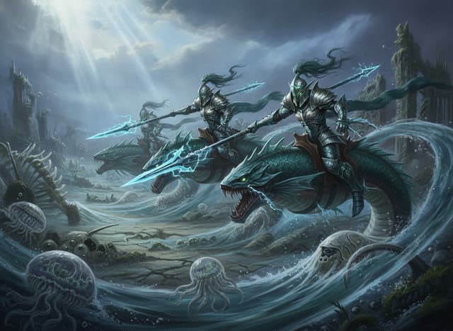Akhelian Morrsarr Guard — Warhammer wallpaper