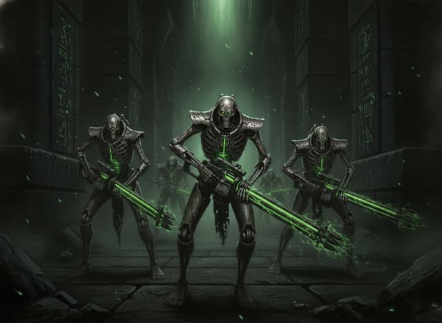 Necron Warriors — Warhammer wallpaper