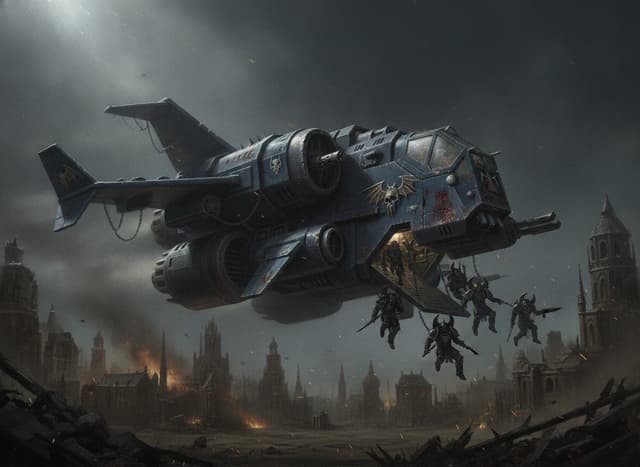 Legion Storm Eagle Gunship — Warhammer wallpaper