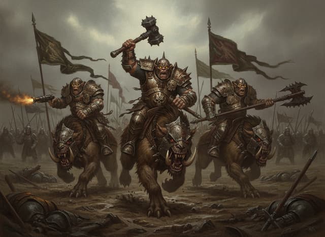Mournfang Cavalry — Warhammer wallpaper