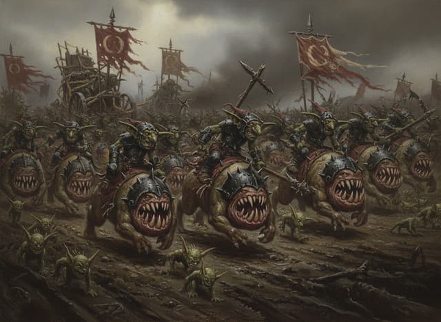 Night Goblin Squig Herd — unit artwork