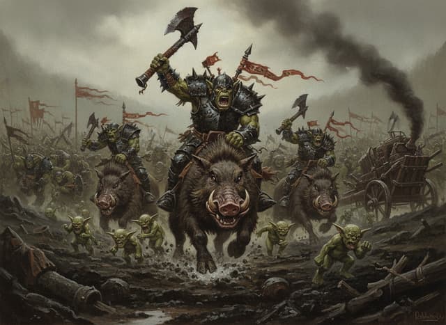Orc Boar Boyz — Warhammer wallpaper