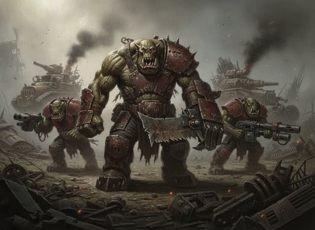 Ork Warboss — Warhammer wallpaper
