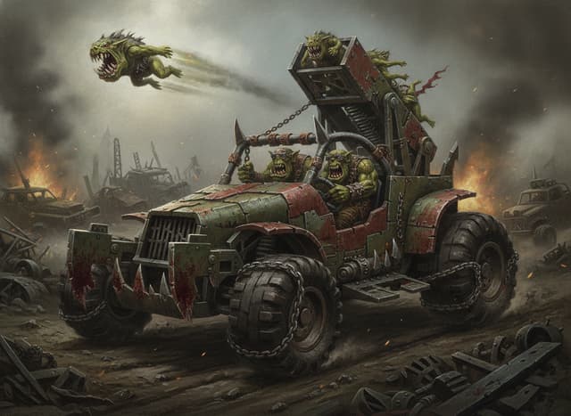Rukkatrukk Squigbuggy — Warhammer wallpaper