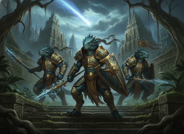 Saurus Warriors — Warhammer wallpaper