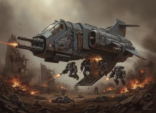 Legion Storm Eagle Gunship — Warhammer wallpaper