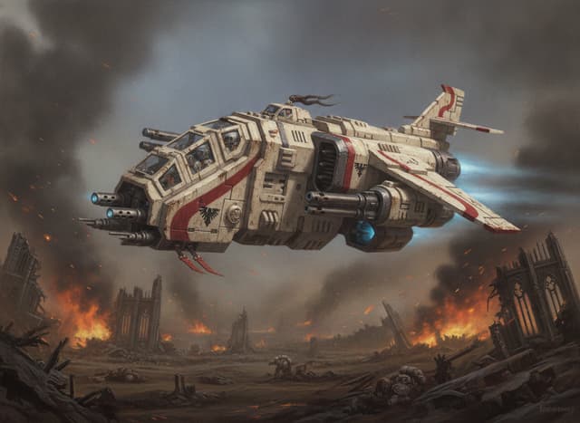 Legion Storm Eagle Gunship — Warhammer wallpaper