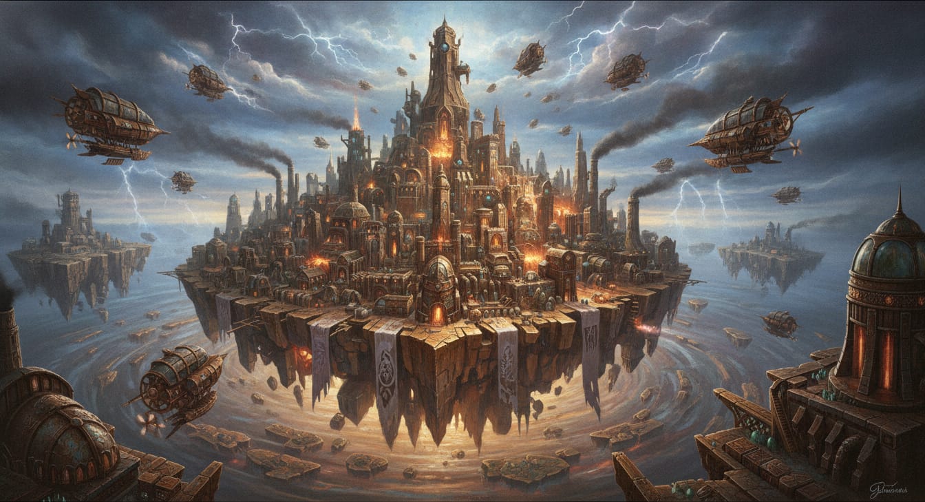 Anvalor, the Anvil City, Warhammer world art