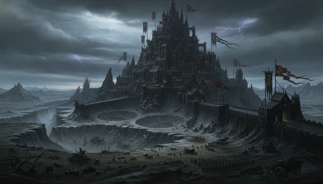 Hag Graef, the Dark Crag — Warhammer world art
