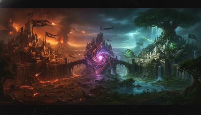 Hammerhal, the Twin-Tailed City — Warhammer world art