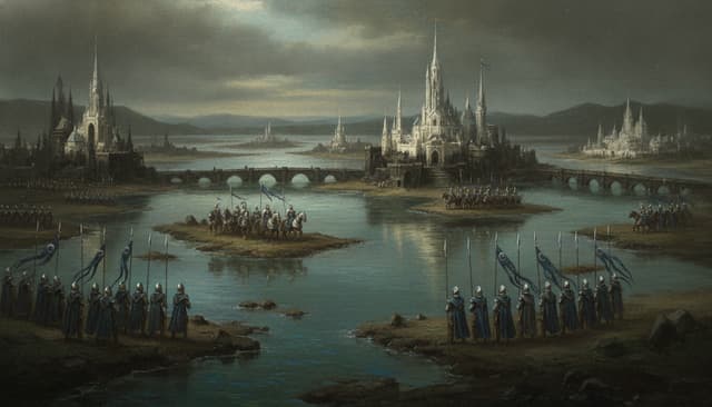 Tor Elyr, City of the Lagoons — Warhammer world art